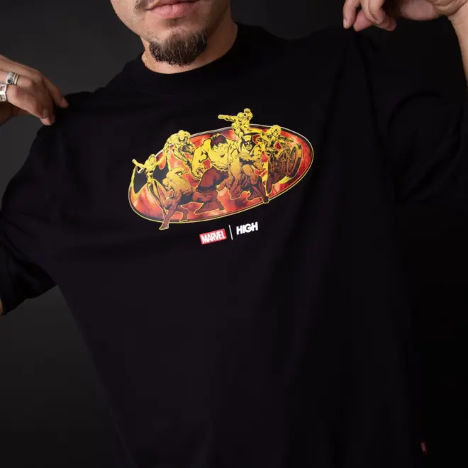CAMISETA HIGH HEROES BLACK