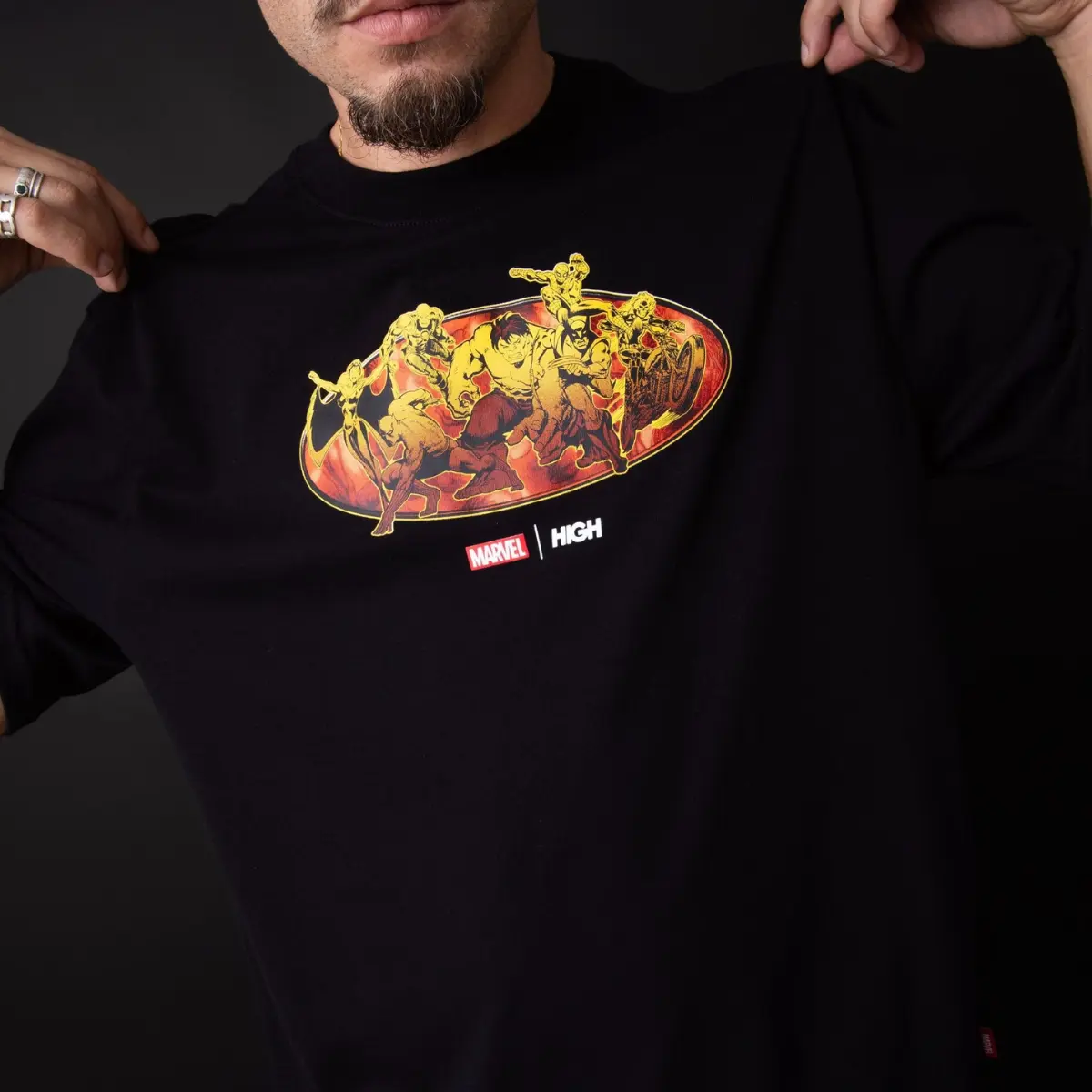 CAMISETA HIGH HEROES BLACK
