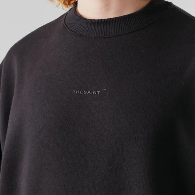 CREWNECK SWEATSHIRT SOLID BLACK