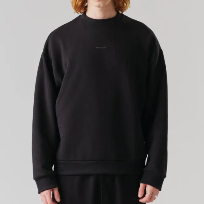 CREWNECK SWEATSHIRT SOLID BLACK