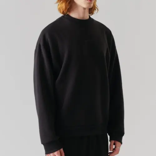 CREWNECK SWEATSHIRT SOLID BLACK