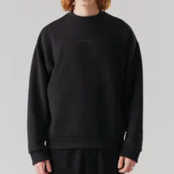 CREWNECK SWEATSHIRT SOLID BLACK