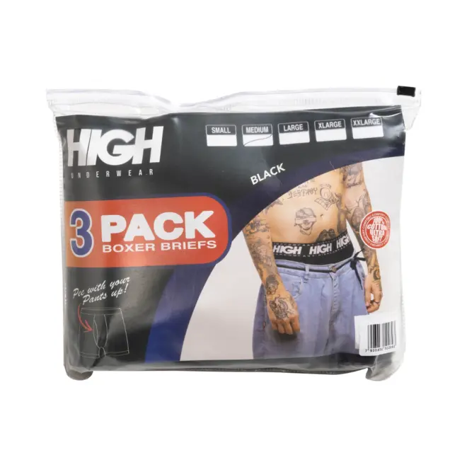CUECA BOXER HIGH SHORTS BLACK