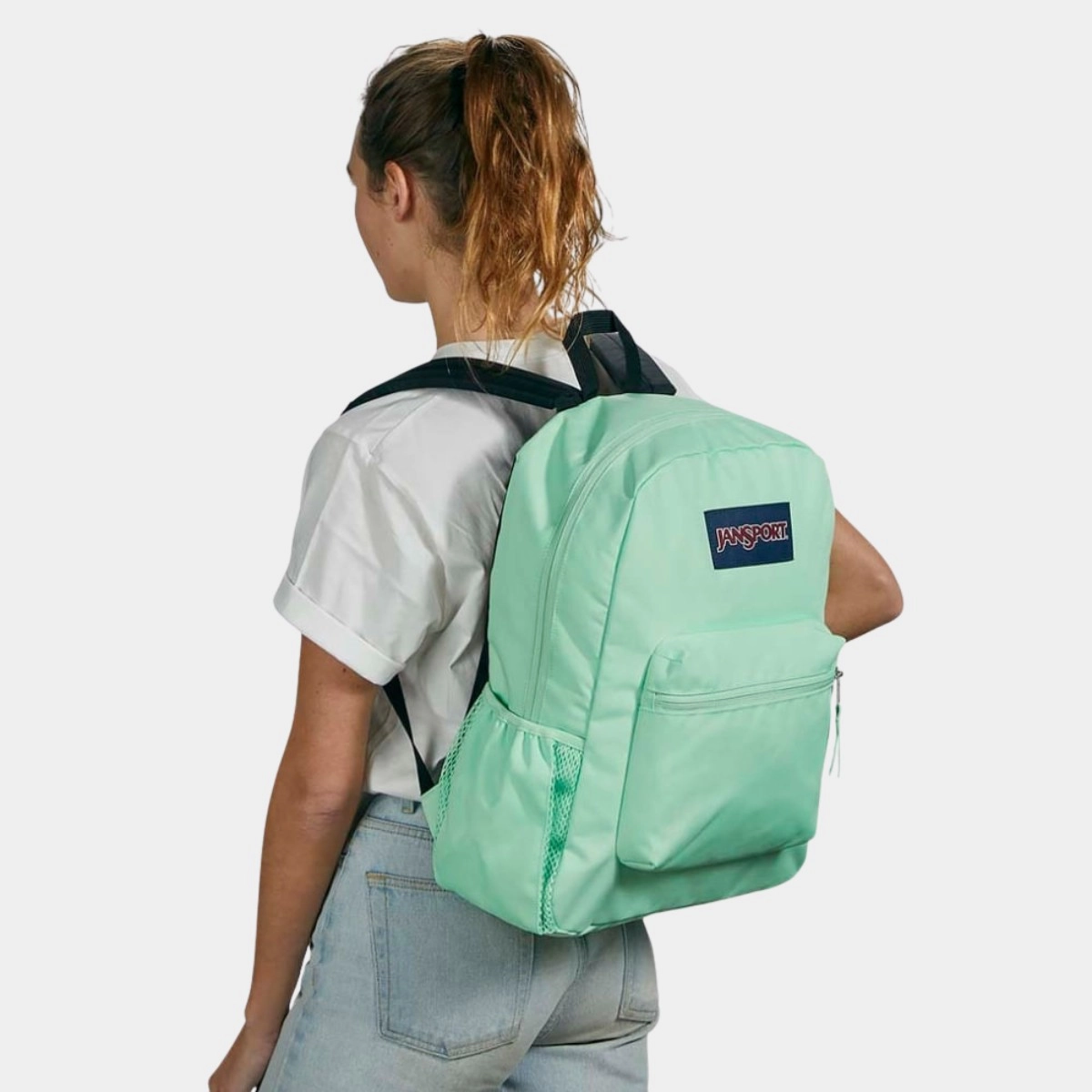 MOCHILA JANSPORT CROSS TOWN - MINT CHIP
