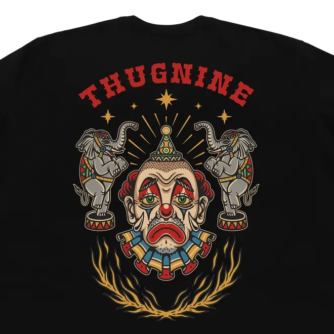 CAMISETA THUG NINE SAD CLOWN