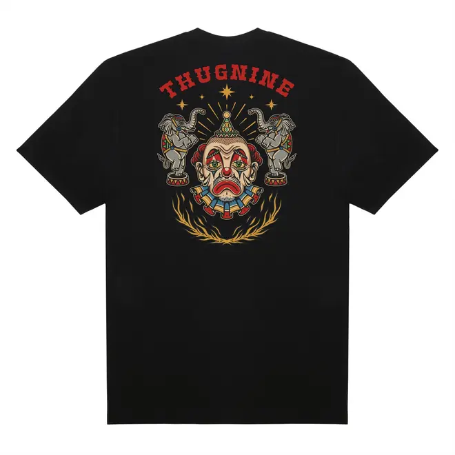 CAMISETA THUG NINE SAD CLOWN