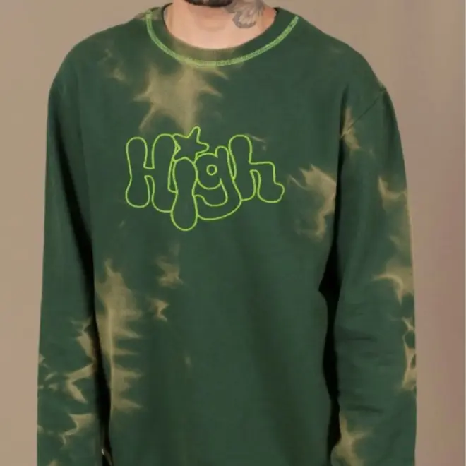 MOLETOM HIGH DYED BUBBLY