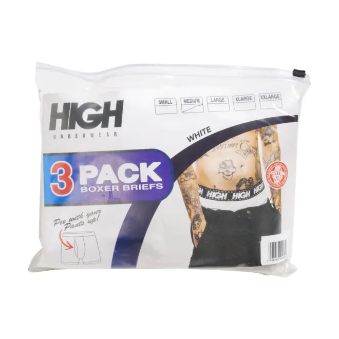 CUECA BOXER HIGH SHORTS WHITE