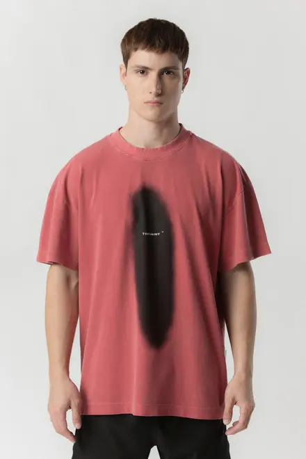 CAMISETA THESAINT BOXY HOLE STONED
