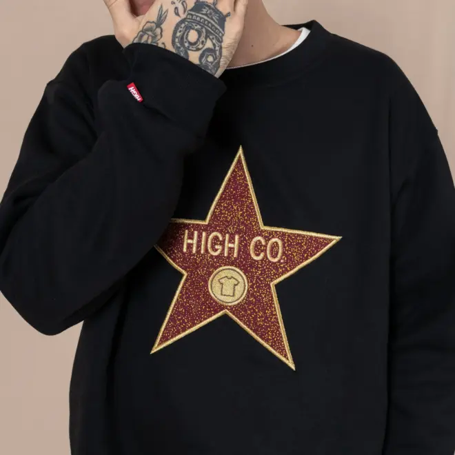 MOLETOM HIGH FAME BLACK