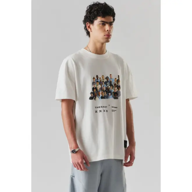 T-SHIRT OVERSIZED HUMAN x ROBOT  OFF WHITE GG