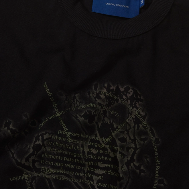 CAMISETA QUADRO CRIATION TRANSMUTAÇÃO BOXY