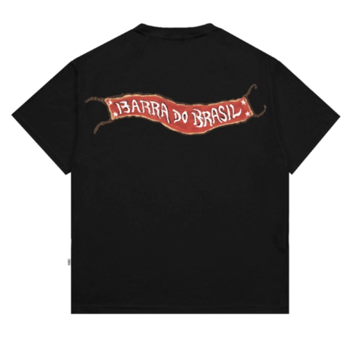 CAMISETA BARRA CREW NAIF PRETA