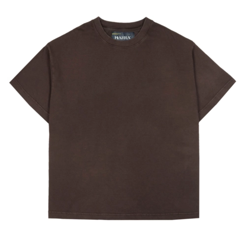 CAMISETA BARRA ASSINATURA ESTONADA MARROM