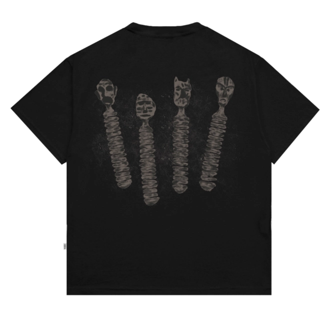 CAMISETA BARRA CREW CASACA PRETA