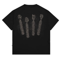 CAMISETA BARRA CREW CASACA PRETA