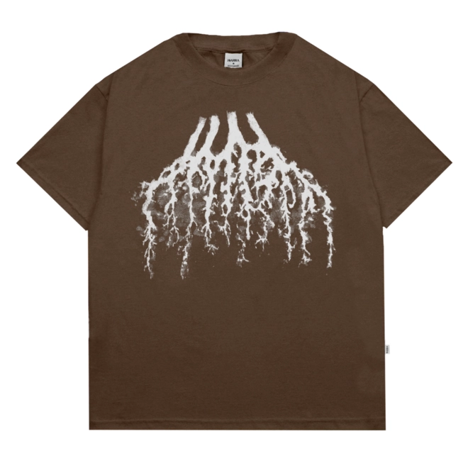 CAMISETA BARRA CREW RAIZES MARROM