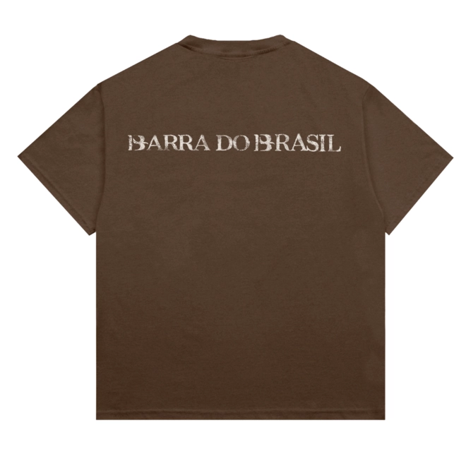 CAMISETA BARRA CREW RAIZES MARROM