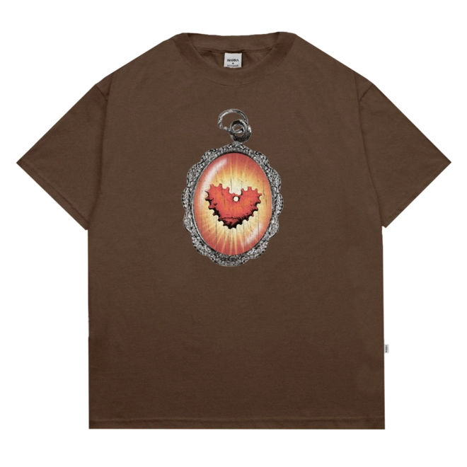 CAMISETA BARRA CREW MEDALHAS MARROM