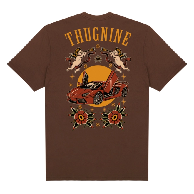 CAMISETA THUG NINE LAMBORGHINI
