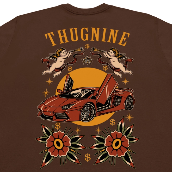 CAMISETA THUG NINE LAMBORGHINI