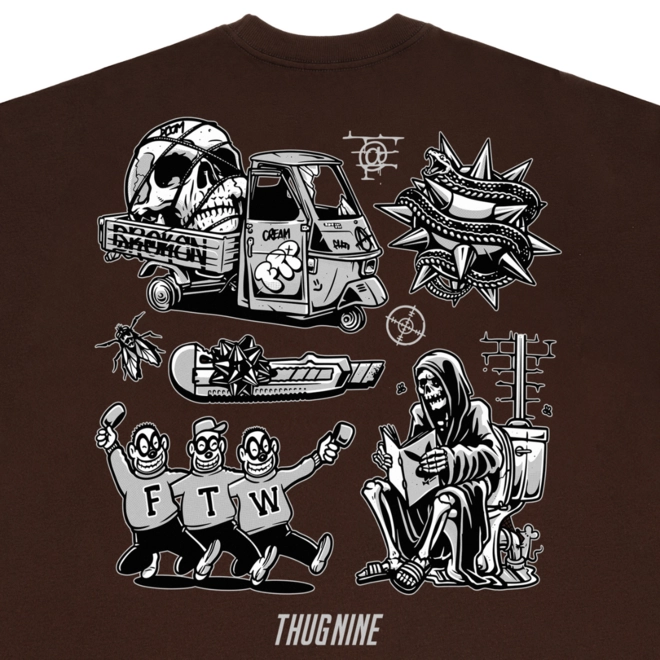 CAMISETA THUG NINE TURMOIL