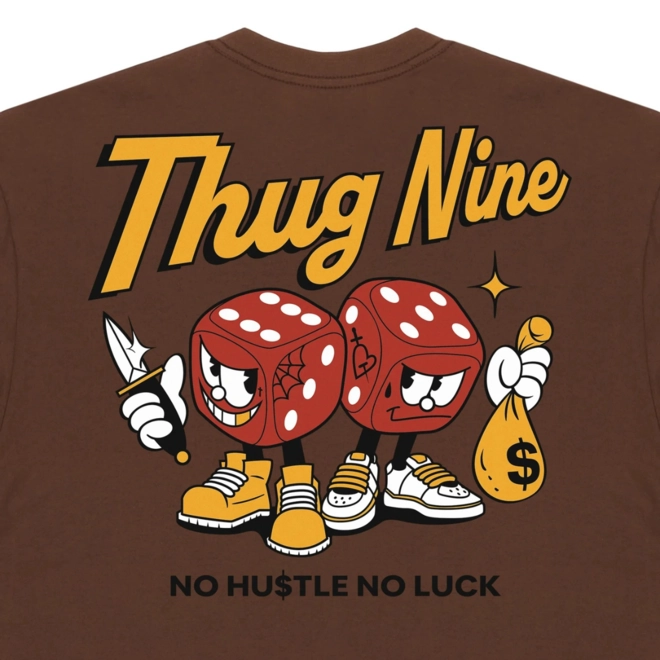 CAMISETA THUG NINE OG DICES
