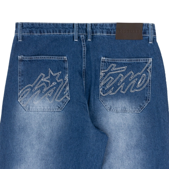 CALCA DISTURB FADED DENIM
