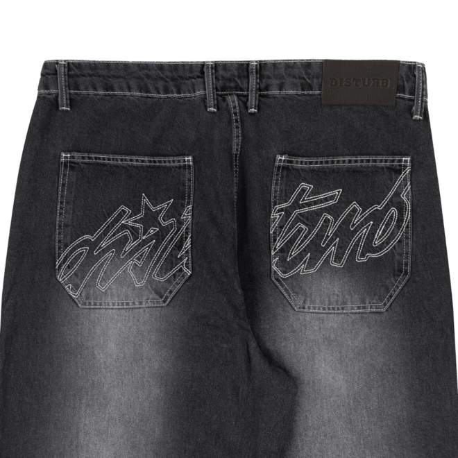 CALCA DISTURB FADED DENIM