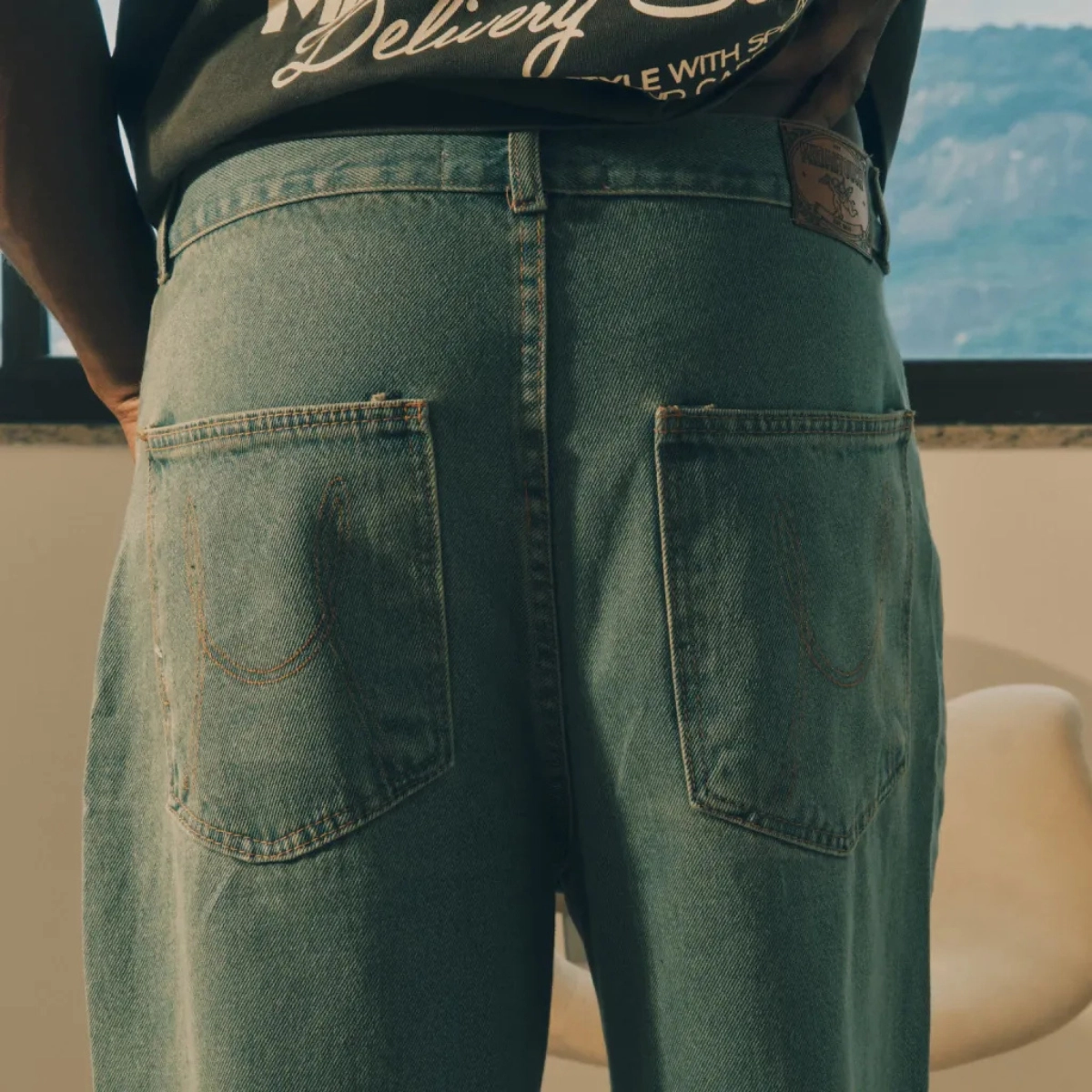 CALÇA MIDAS WASHED BLUE JEANS