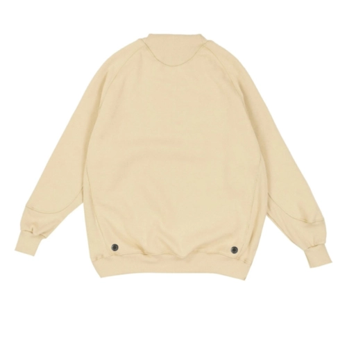 MOLETOM BARRA ESPORTIVO REGLAN BEGE