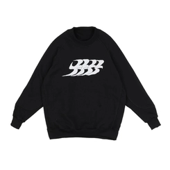 MOLETOM BARRA ESPORTIVO REGLAN PRETO