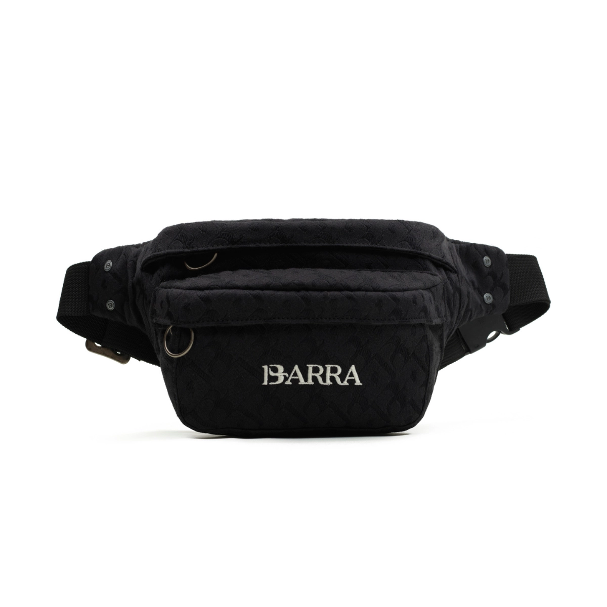 POCHETE BARRA "PATTERN B" JACQUARD PRETA