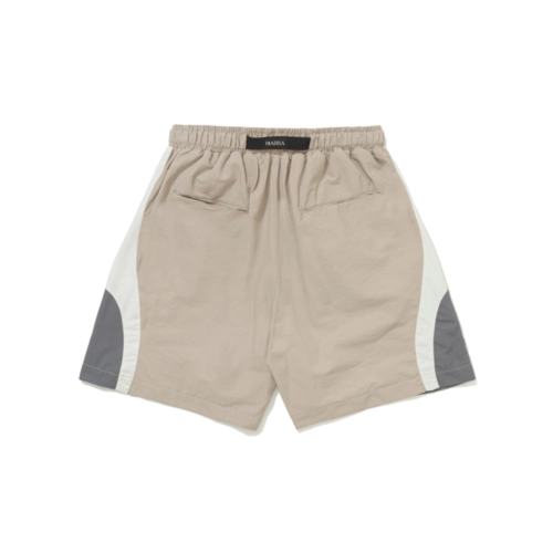 SHORT BARRA "B GARÇA" CIRCULAR BEGE