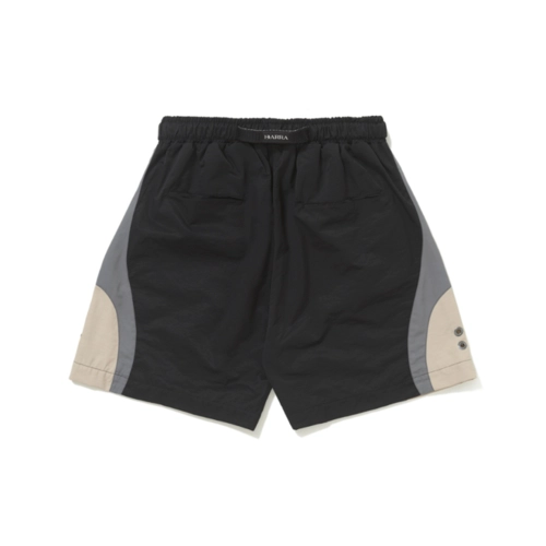 SHORT BARRA "B GARÇA" CIRCULAR PRETO