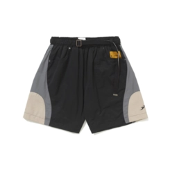 SHORT BARRA "B GARÇA" CIRCULAR PRETO