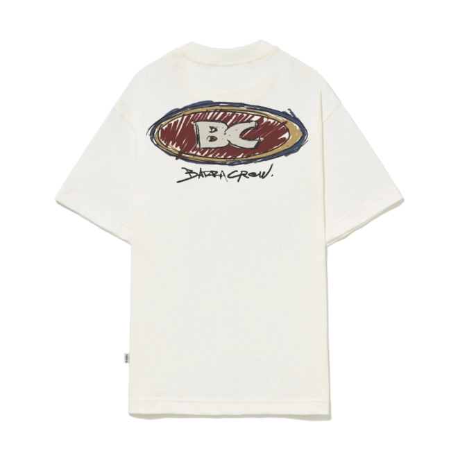 CAMISETA BARRA GOODS LOGO HANDMADE OFF WHITE