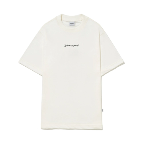 CAMISETA BARRA GOODS LOGO HANDMADE OFF WHITE
