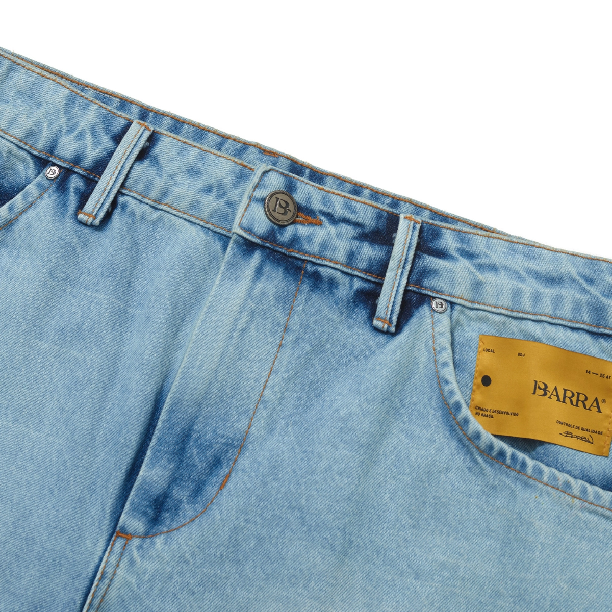 CALCA BARRA JEANS CLASSICA AZUL