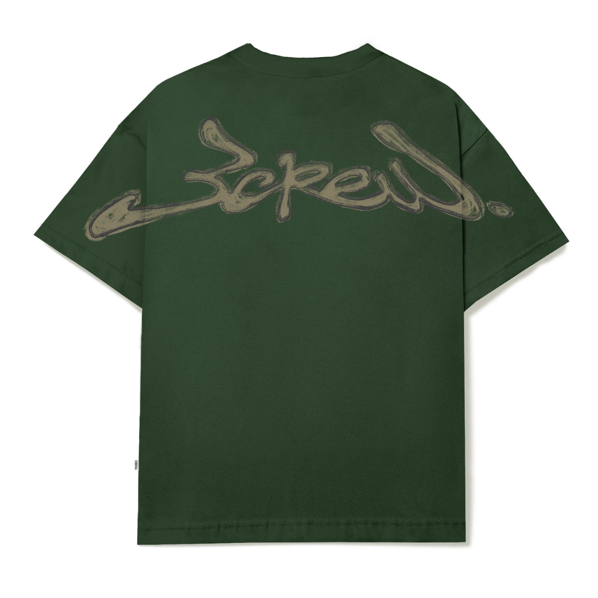 CAMISETA BARRA ASSINATURA LOGO HANDMADE VERDE