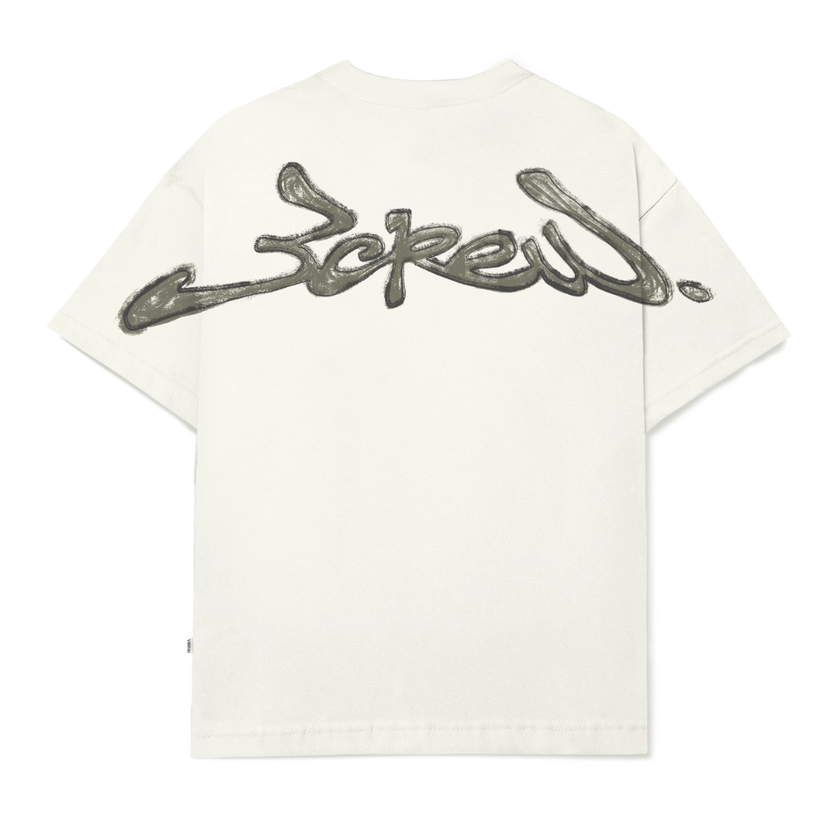 CAMISETA BARRA ASSINATURA LOGO HANDMANDE OFF WHITE