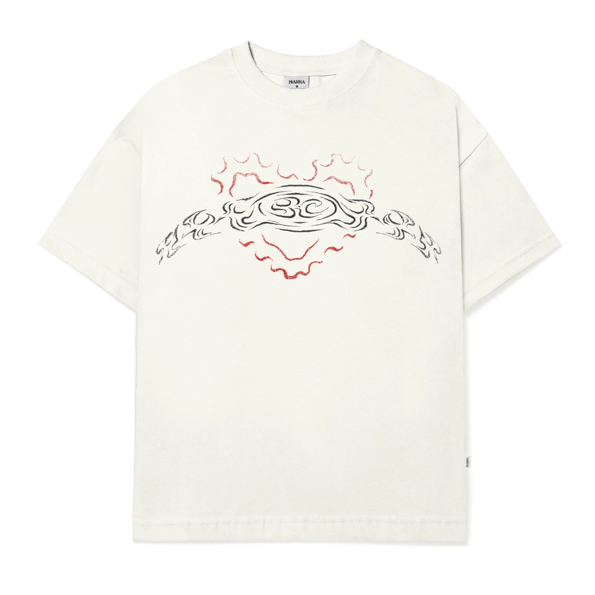 CAMISETA BARRA ICONOGRAFIA REMIX OFF WHITE