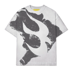 CAMISETA BARRA BRASIL ESTENCIL ESTONADA CINZA