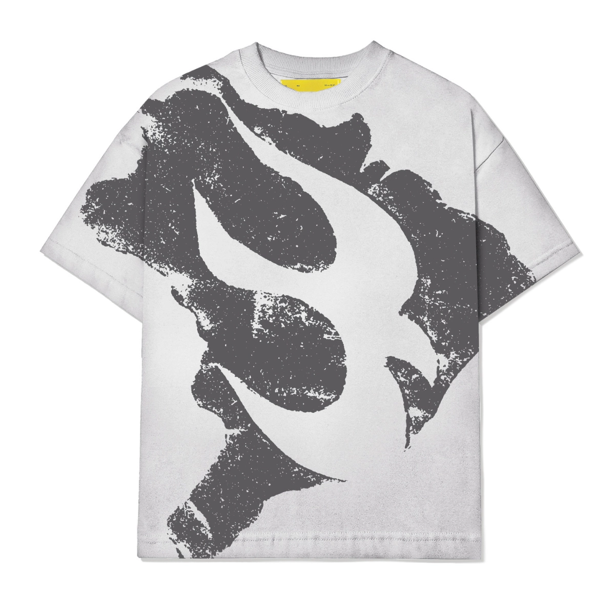 CAMISETA BARRA BRASIL ESTENCIL ESTONADA CINZA