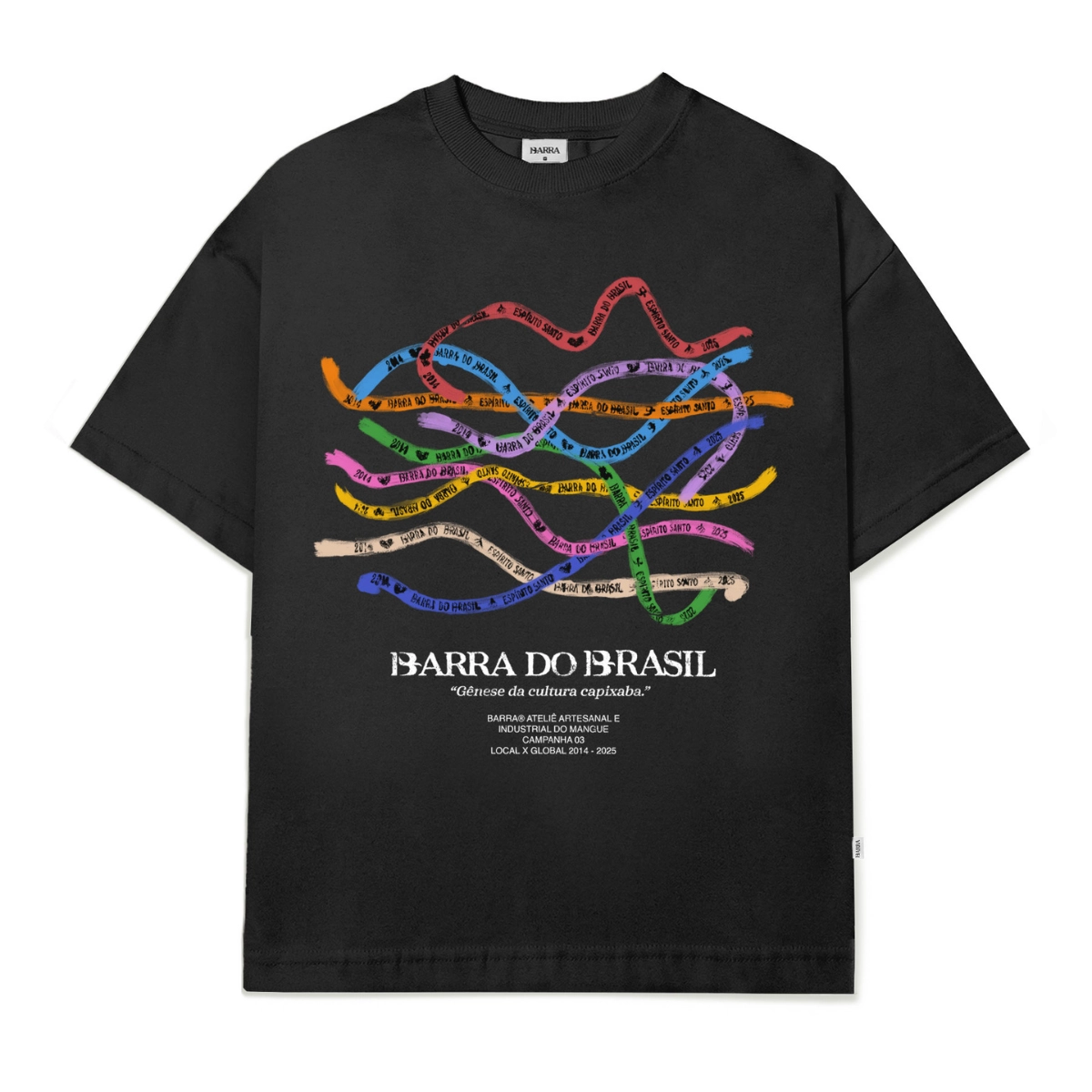 CAMISETA BARRA “FÉ” SOUVENIR PRETA