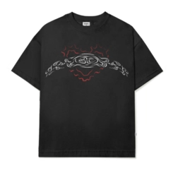 CAMISETA BARRA ICONOGRAFIA REMIX PRETA