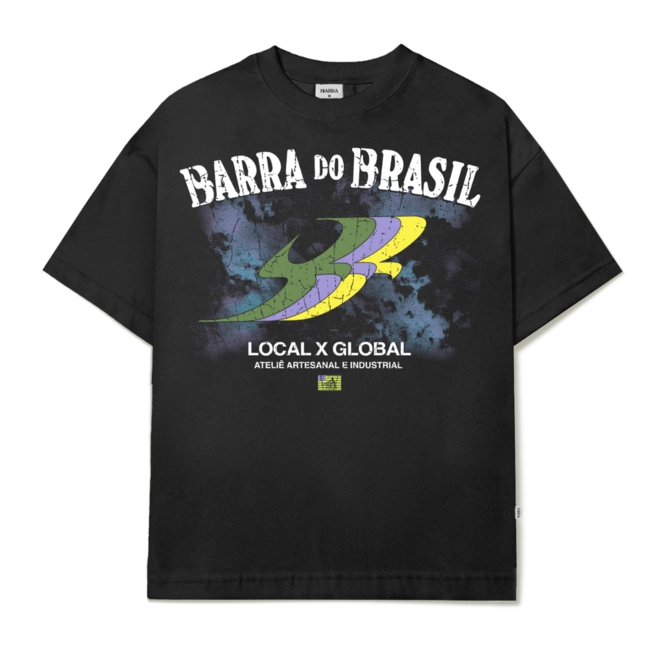 CAMISETA BARRA SOUVENIR PRETA