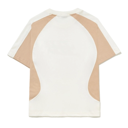 CAMISETA BARRA B GARCA RECORTADA OFF WHITE