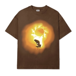 CAMISETA BARRA AHLMA ESPECTRO MARROM
