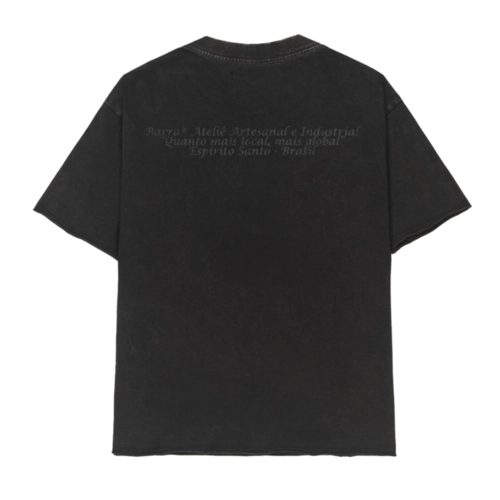 CAMISETA BARRA “B REFLEXO” MARMORIZADA GRAFITE